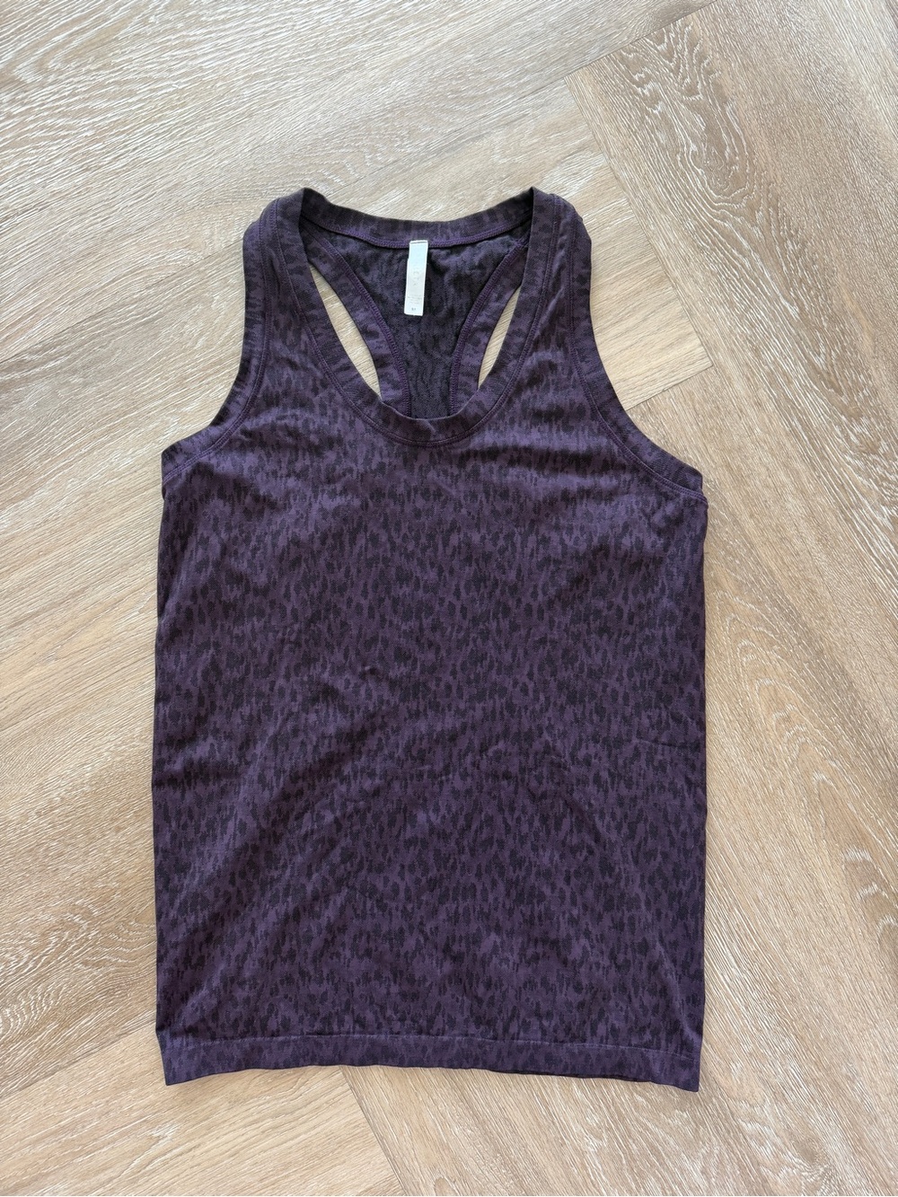 Athleta Purple Leopard Print Tank Top Size M